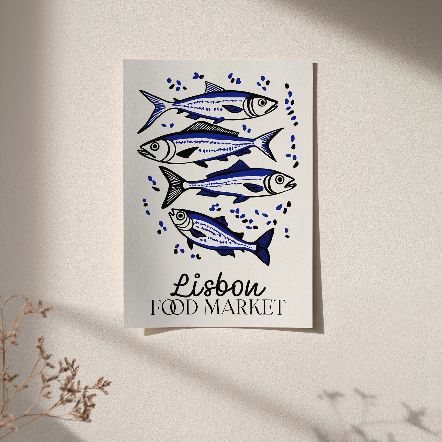 Lisbon Food Market Poster