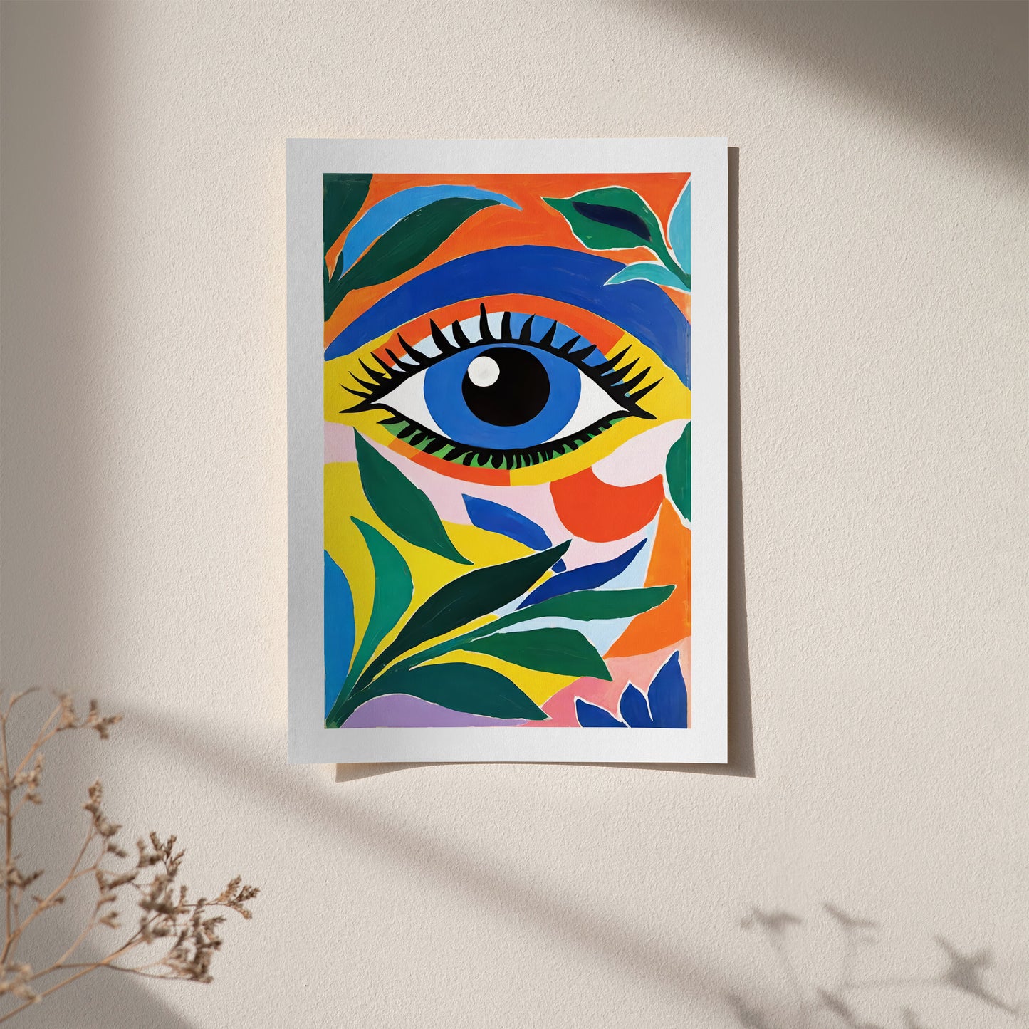 Colorful Jungle Eye Wall Art