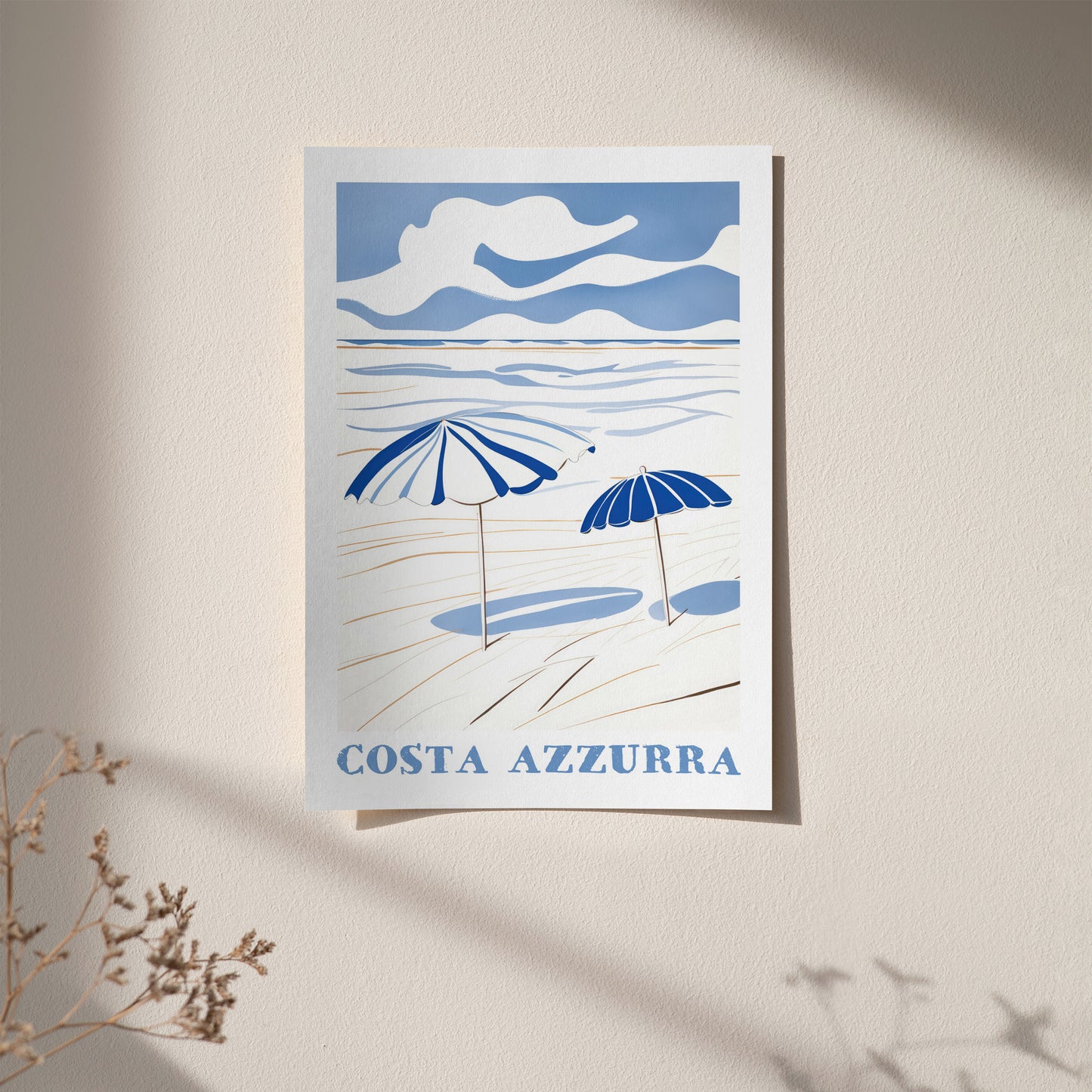 Costa Azzurra Holiday Travel Poster