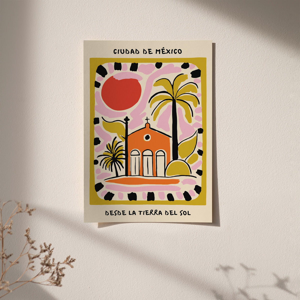 Ciudad de México Colorful Travel Poster