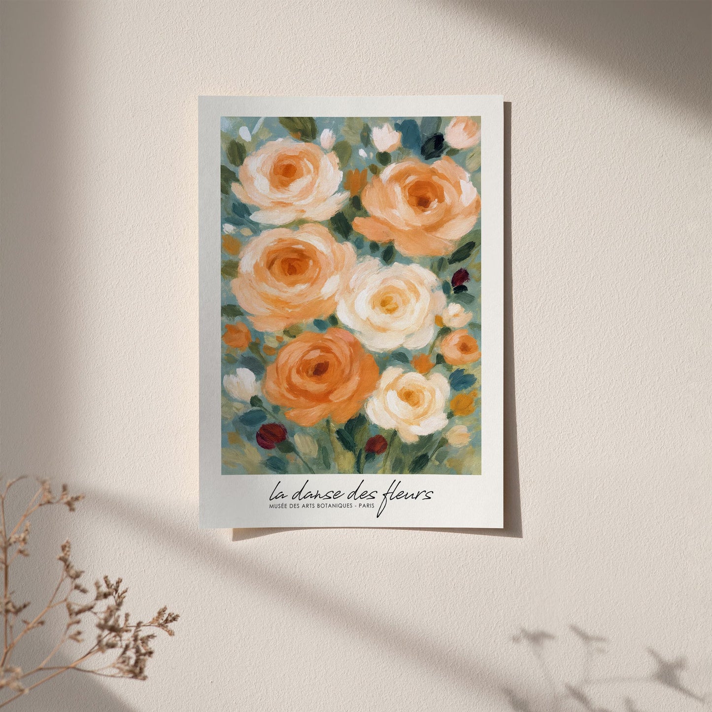 La Danse Des Fleurs Poster - French Botanical Wall Art