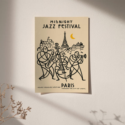 Midnight Jazz Festival Paris Poster
