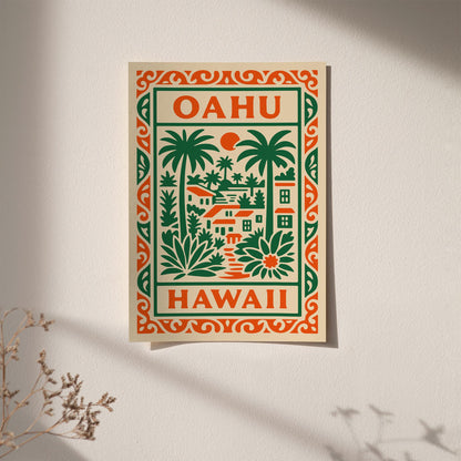 Oahu Hawaii Poster 2026