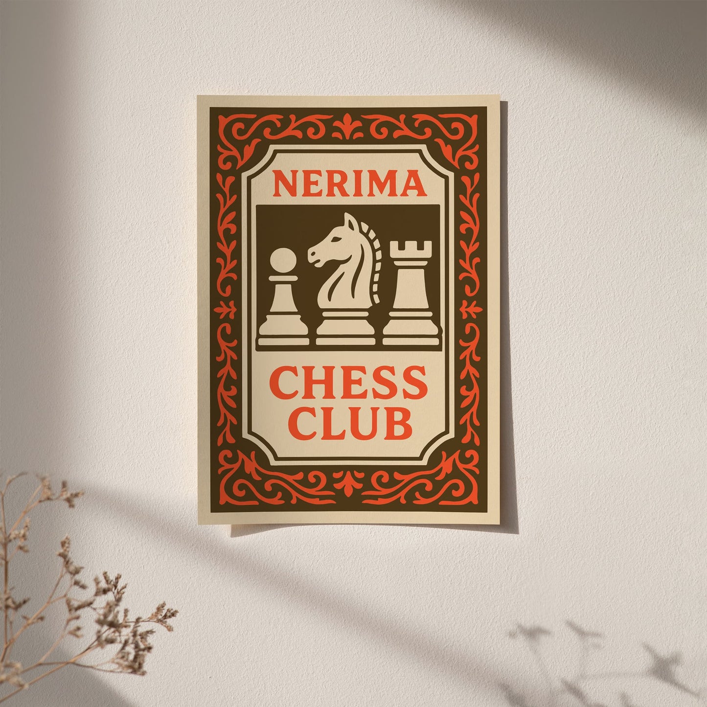 Nerima Chess Club Poster - Japanese Sport Print