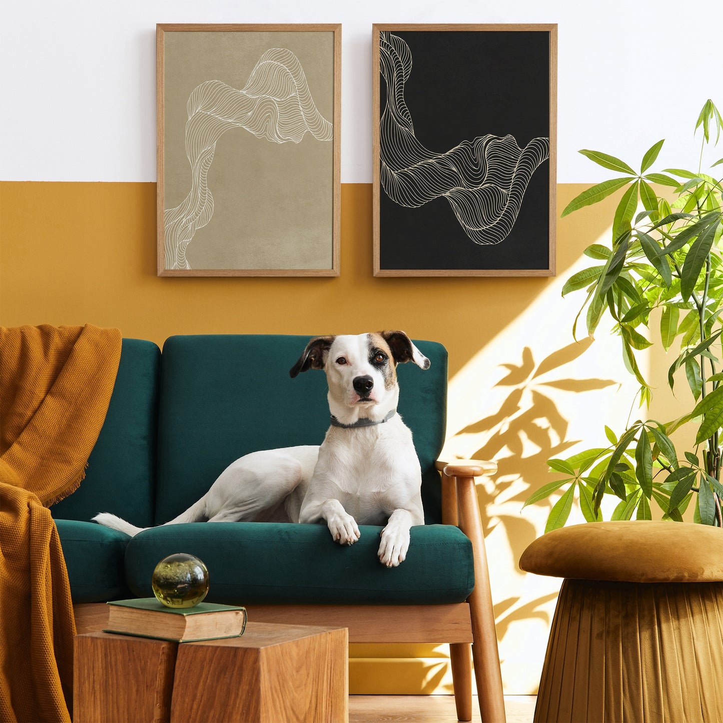 Set of 2 Modern Abstract Bohemian Posters