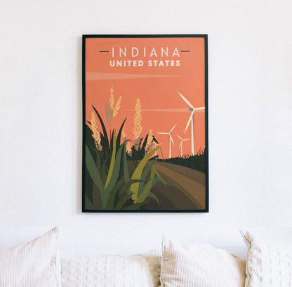 Indiana Travel Poster