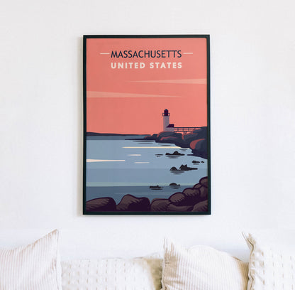 Massachusetts Travel Poster