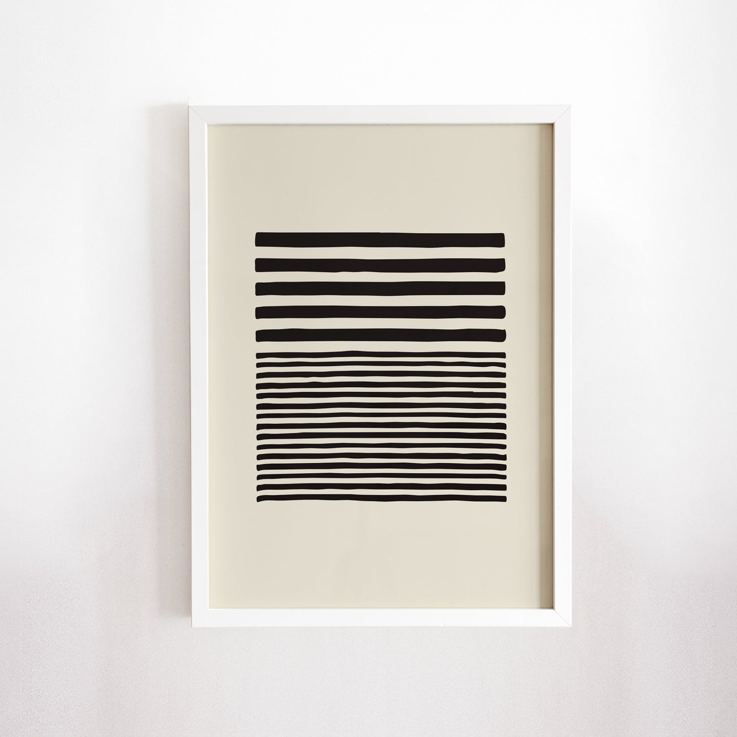 Black White Abstract Print