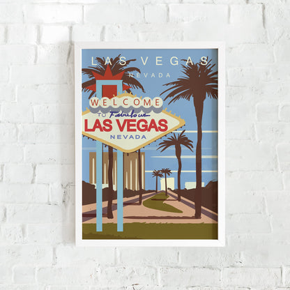 Las Vegas Retro Poster