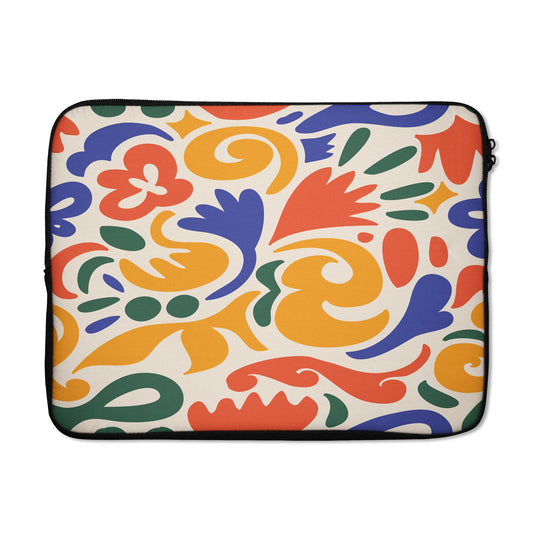 COLORFUL CUTOUTS LAPTOP SLEEVE