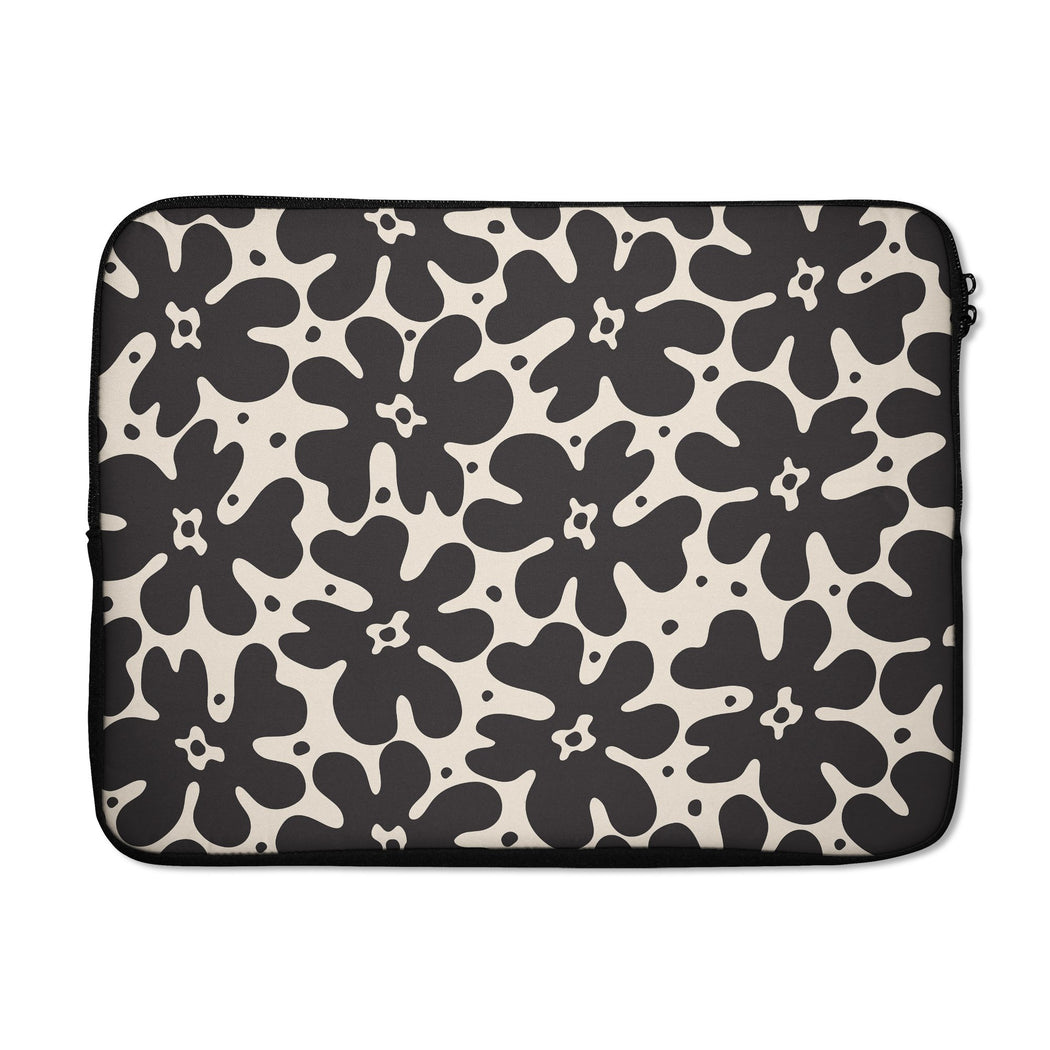 LAPTOP SLEEVE WITH SCANDI FLOWERS