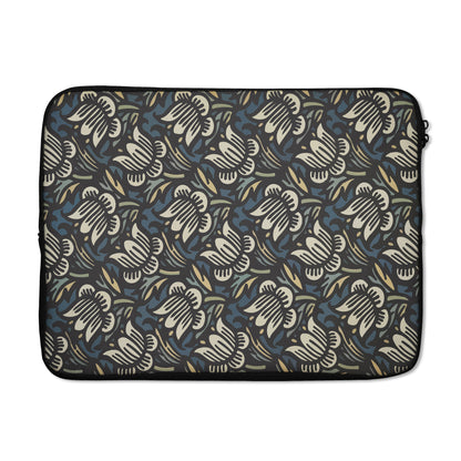 MacBook Sleeve with Vintage Floral Pattern