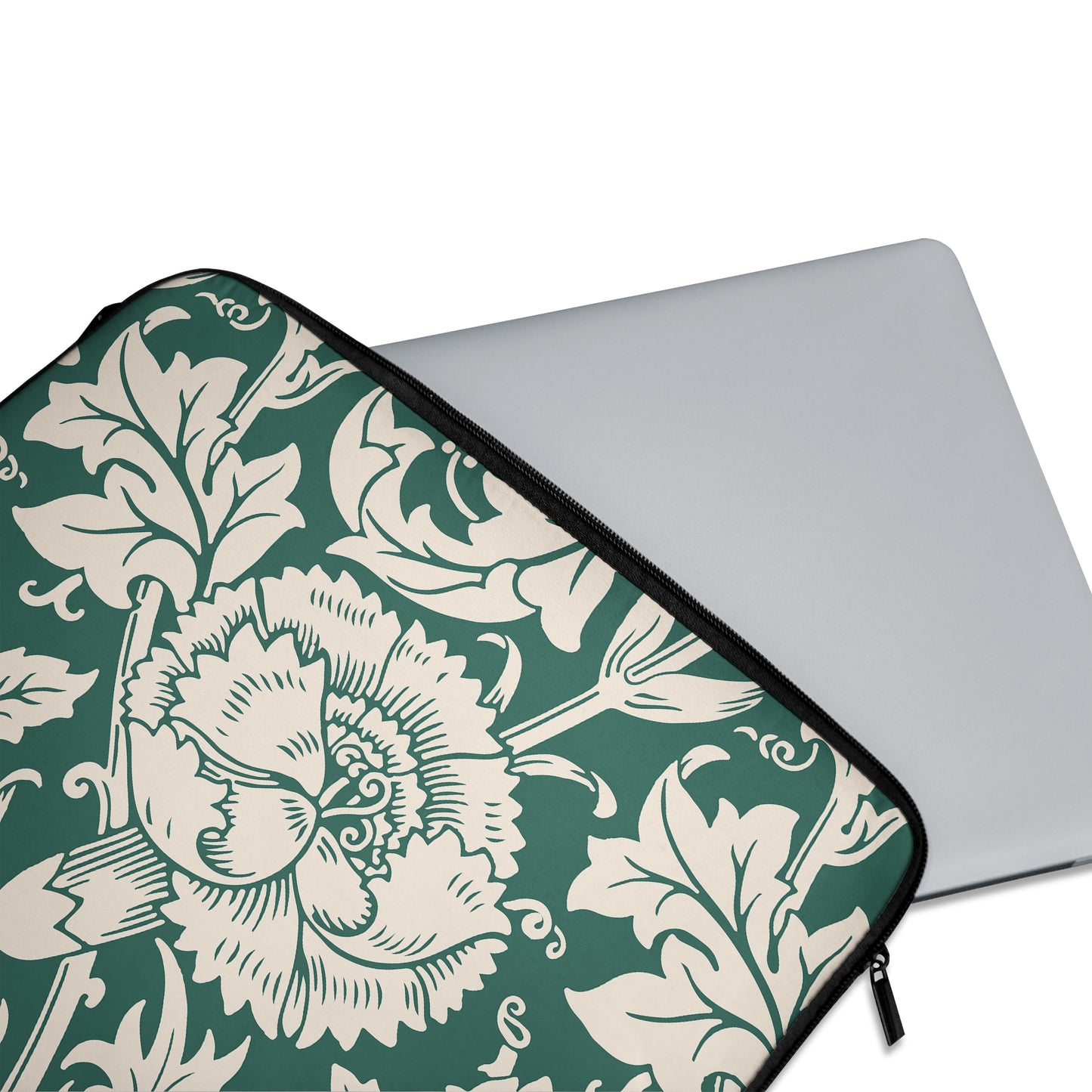 Green Art-Nouveau Laptop Sleeve