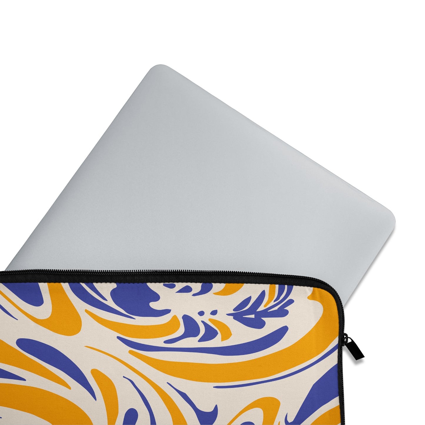 Blue and yellow liquid art MacBook Sleeve