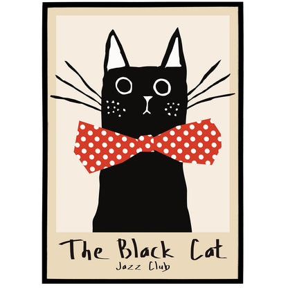 The Black Cat Jazz Poster