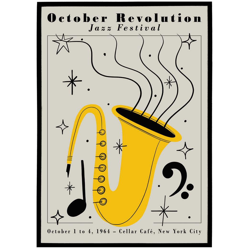 Jazz Festival Retro Poster