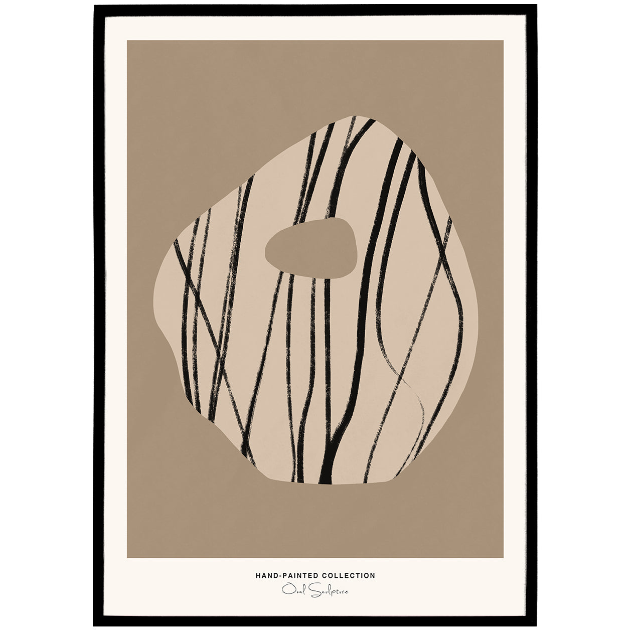 Oval Sculpture | Hand-Painted Collection Poster
