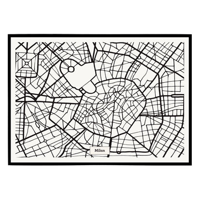 Milan Map Poster