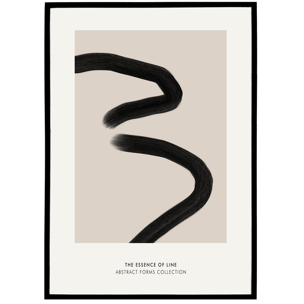 Storm Waves Abstract Poster