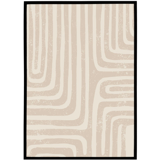 Minimalist Abstract Line Art Poster