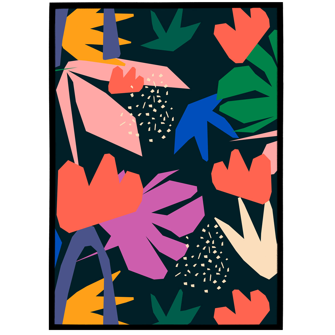 Floral Abstract Poster