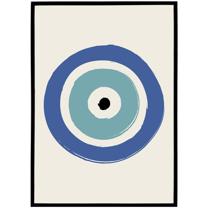 Greek Evil Eye Symbol Art Print