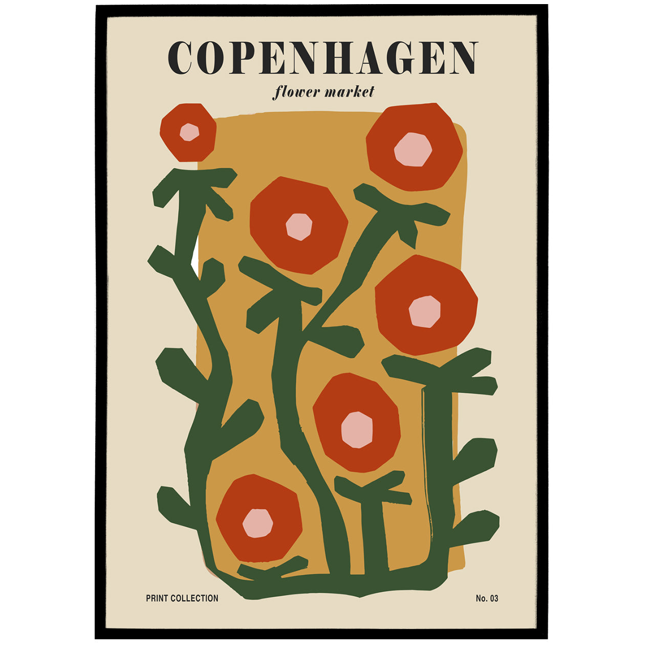 Copenhagen Flower Market Poster