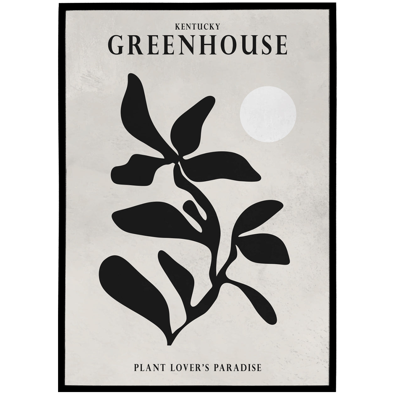 Kentucky Greenhouse Beige Poster