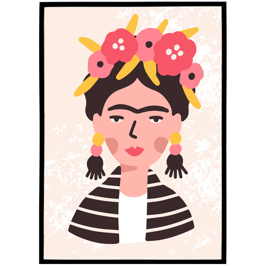 Cute Frida Kahlo Poster Print