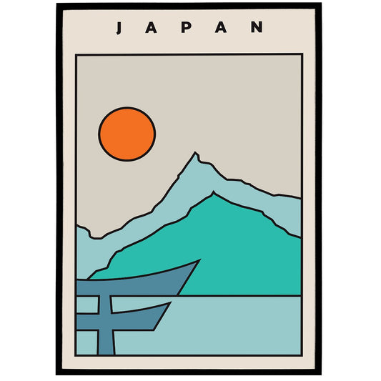 Minimalist Japan Travel Poster