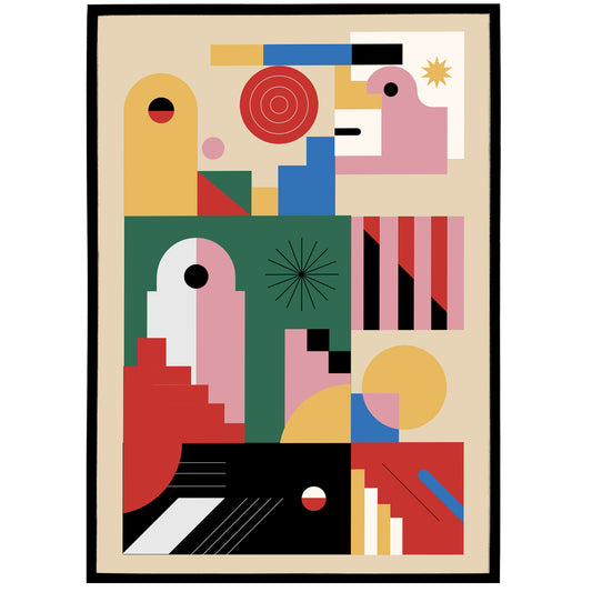 Geometric Bauhaus Poster