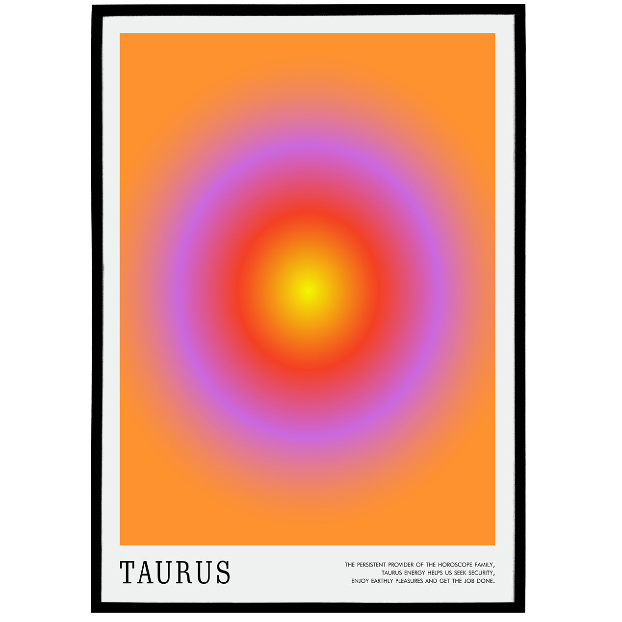 Taurus Zodiac Sign Poster
