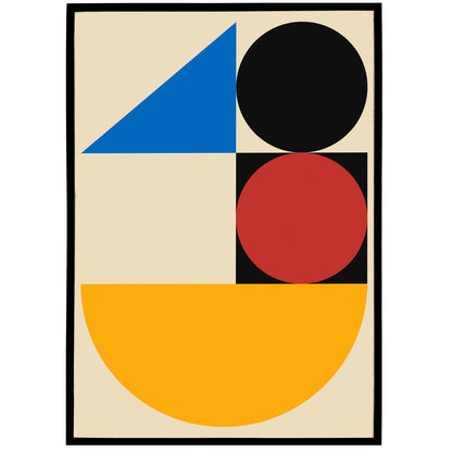 Minimalist Geometric Bauhaus Poster