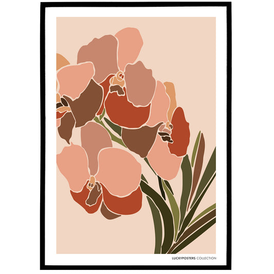 Orchids Botanical Poster