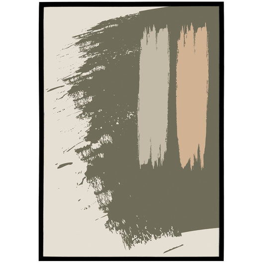 Abstract painting in earth colors giclee print - HypeSheriff Europe