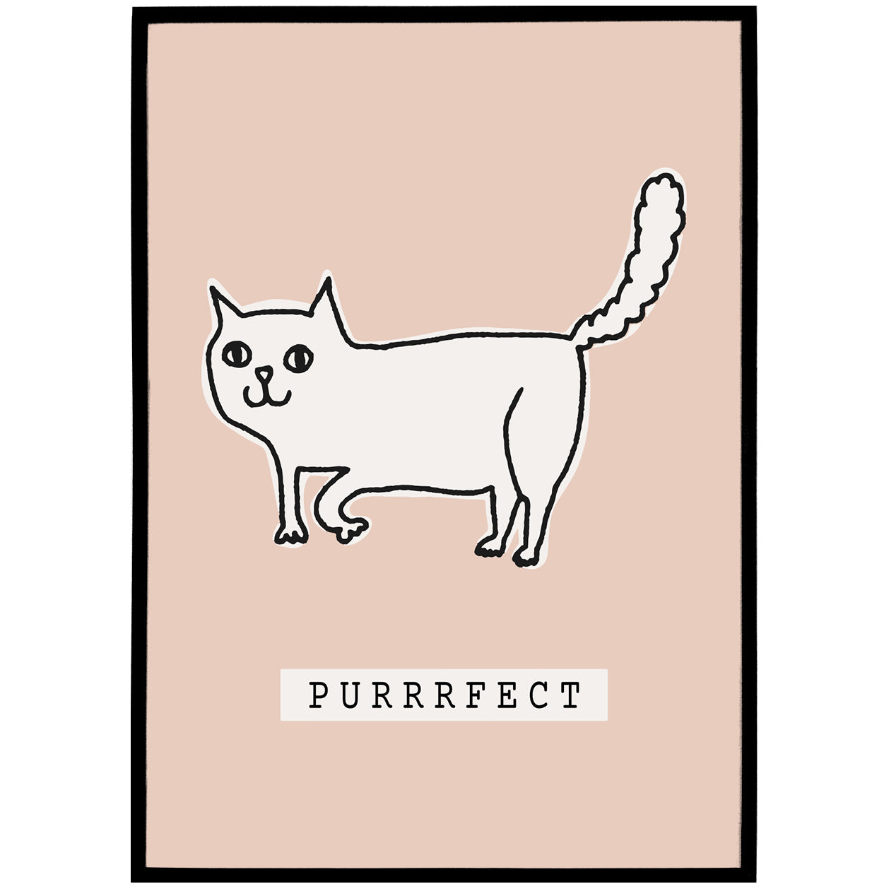 PURRRFECT Cat Poster