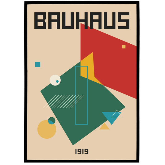 Abstract Bauhaus Poster Print