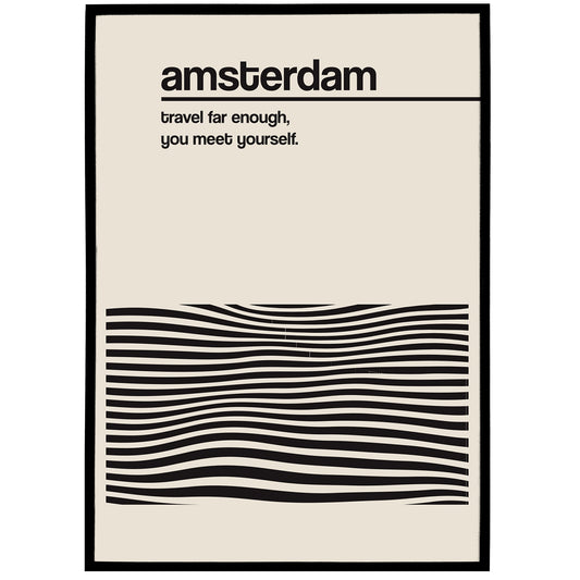 Amsterdam Travel Poster