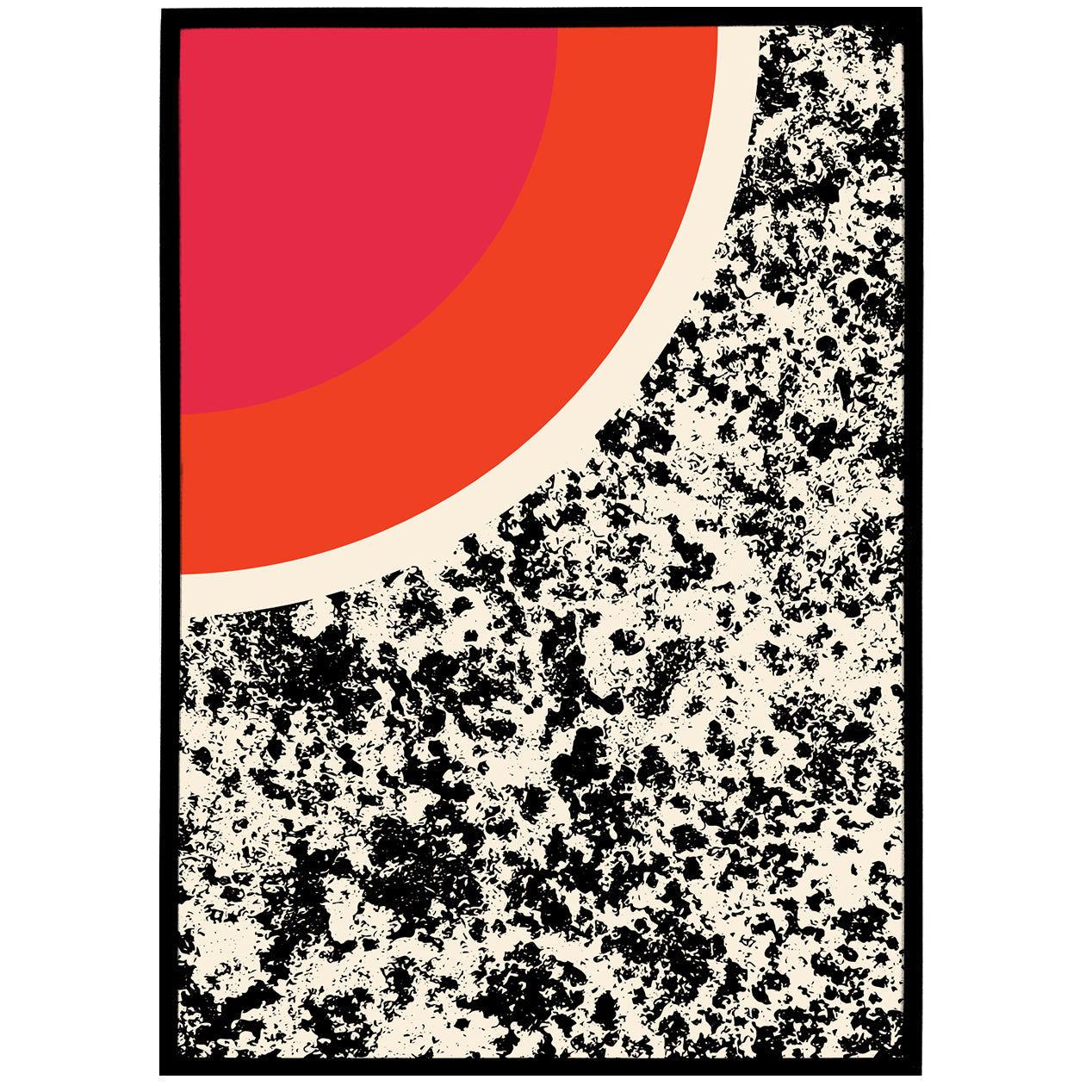 Abstract Retro Art Print