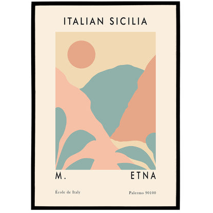 Etna Italy Poster