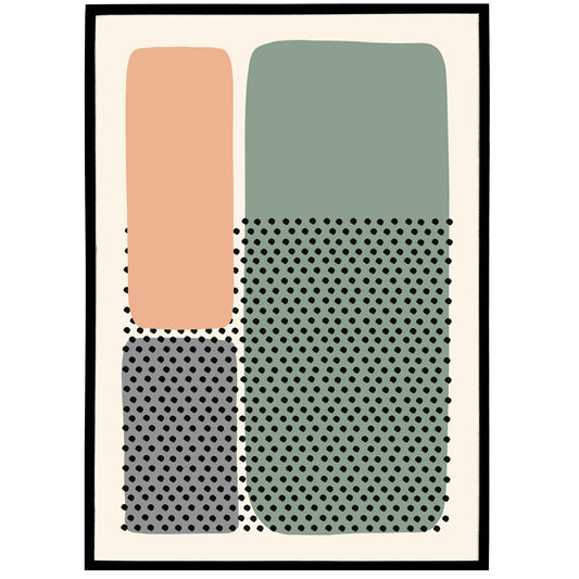 Minimalist Abstract MCM Art Print