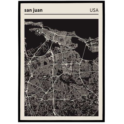 San Juan - USA, City Map Poster