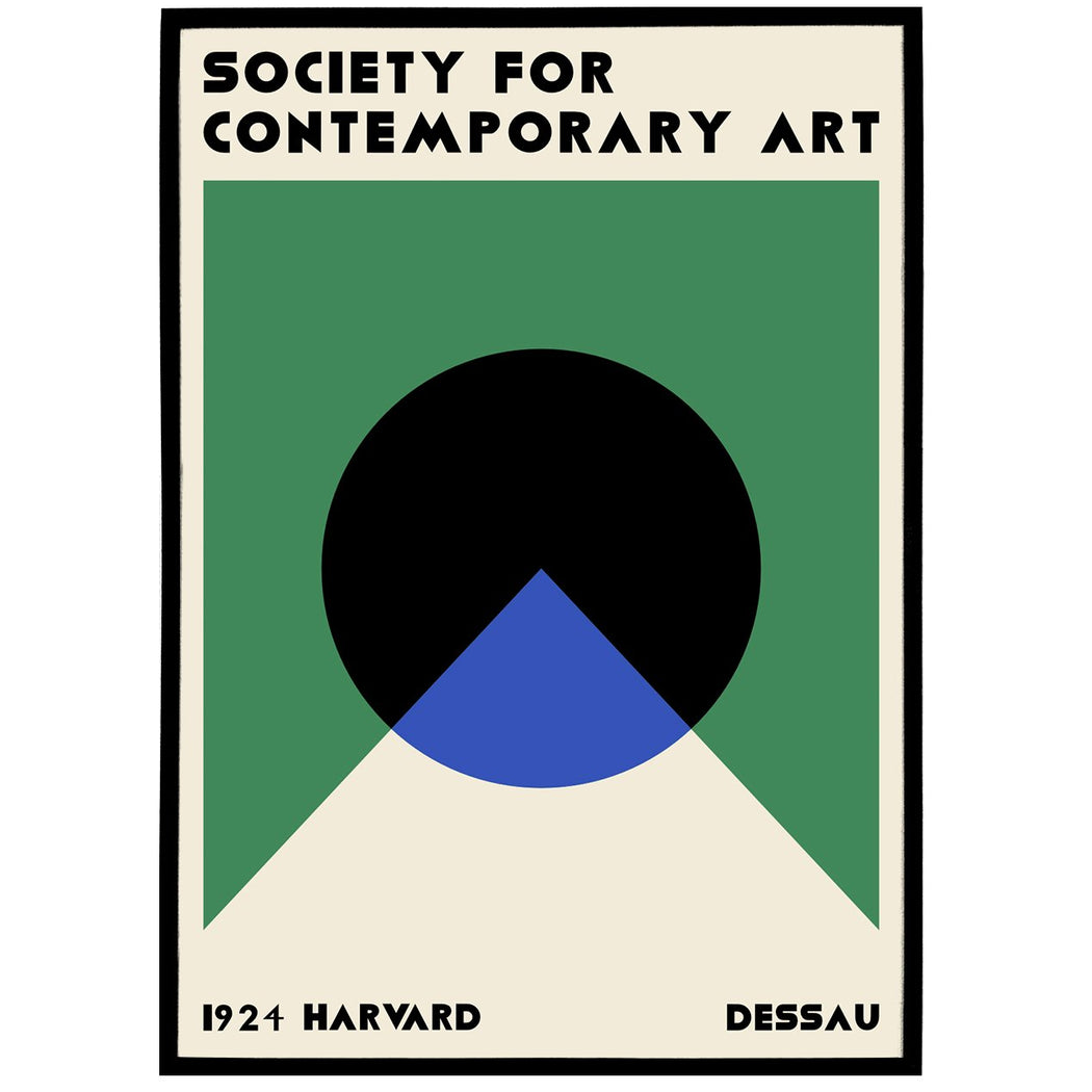 Harvard 1924 Bauhaus Poster