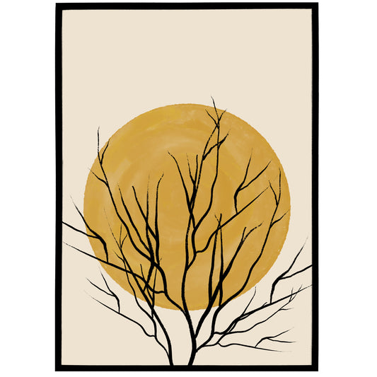 Minimalist Tree Illustration Print