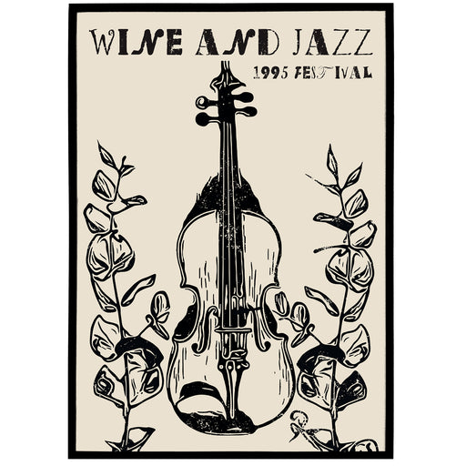 Wine and Jazz 1995 Festival Poster