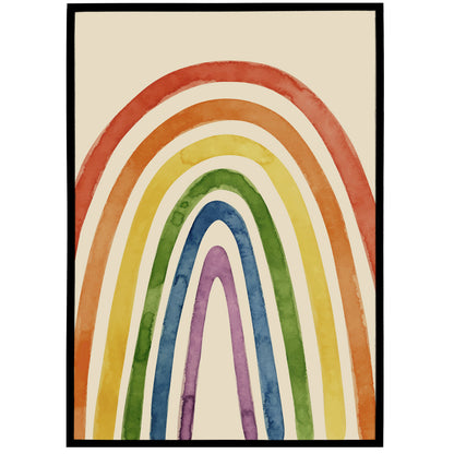 Retro Rainbow Poster