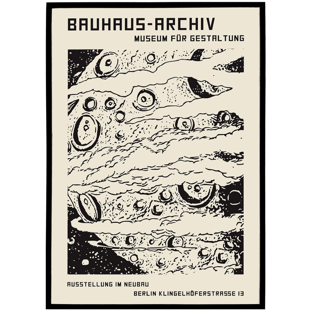Bauhaus Retro Space Poster