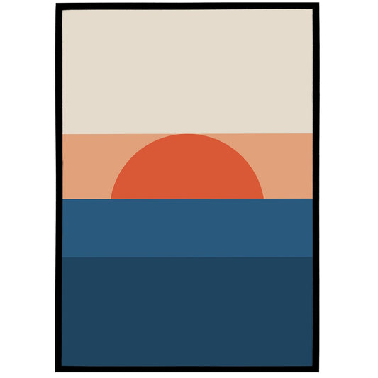 Geometric Sunset Print