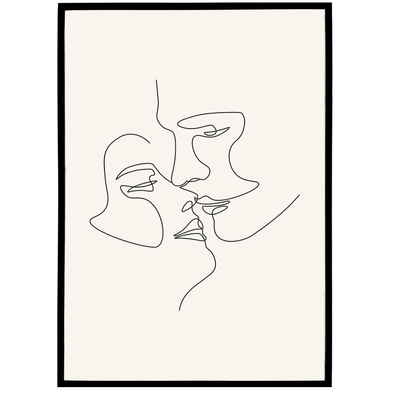 Couple Line Art Print