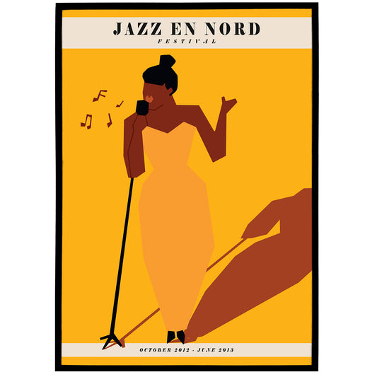 Beautiful Handdrawn Jazz Poster